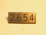Lionel 2654 Tank Car Nameplate
