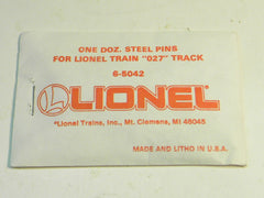 Lionel 5042 0-27 Steel Track Pins in Lionel Envelope