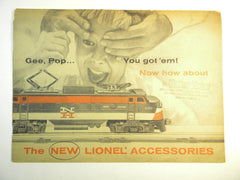 1956 Lionel Accessories Catalog  Very Good