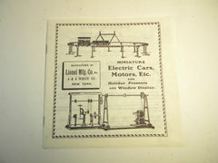 1905 Lionel Early Catalog