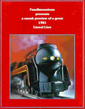 1981 Lionel Advance Catalog