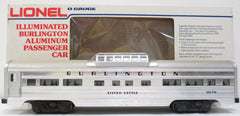 Lionel 9579 Burlington Aluminum Vista Dome Car