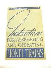 1938 Lionel Instruction Book