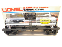 Lionel 9354 Pennzoil Chrome Plated Single Dome Tank Car