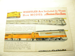 1936 American Flyer Promo Foldout