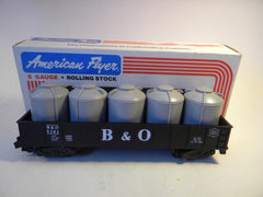 American Flyer 9301 Baltimore & Ohio Gondola with Canisters