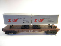 Lionel 9222 L&N Flat Car With Piggyback Trailers