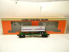 Lionel 52042 Burlington Northern TTUX  Flat with CN Intermodal