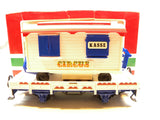 LGB 4037 Circus Flat Car with Ticket Office Trailer Load