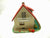 Faller HO 1 1/2 Story Stucco House with Detached Garage and Fence