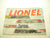 1953 Lionel Small Size Consumer Catalog