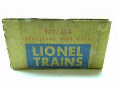 Lionel 114 Newsstand With Horn Original Box