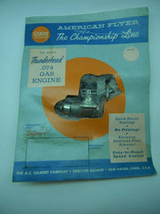 American Flyer 40107 Thunderhead .074 Gas Airplane Engine