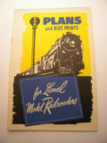 1945 Lionel Plans and Blueprints