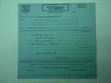1949 American Flyer F-1137 Dealer Factory Warranty Form