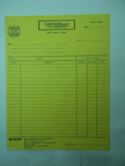 1949 American Flyer F-1131 Service Station Factory Parts Order Form