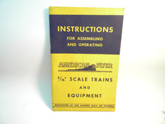 1949 American Flyer M-2690 Instruction Book  Excellent