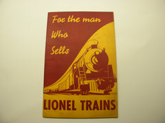 1948 Lionel Dealer Sales Aid  For The Man Who Sells Lionel Trains