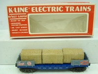 K-Line K6630 Atlanta 1990 TCA Dixie Division Flat Car with Cotton Bales