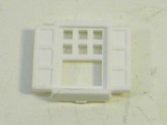 Plasticville LH-4 2 Story Colonial House Single Window  White