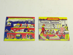 Plasticville DH-2 Hardware and Pharmacy Store Window Inserts