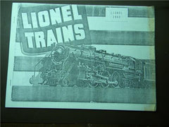 1942 LIONEL CONSUMER CATALOG  PHOTO COPY
