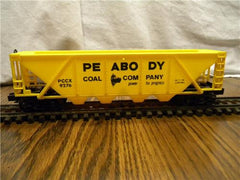 LIONEL 9276 PEABODY COAL QUAD HOPPER  DIECAST SPRUNG TRUCKS