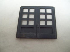 PLASTICVILLE RS-8 SUBURBAN STATION DOUBLE DOOR  GRAY  ORIGINAL PART