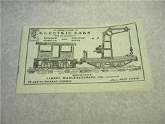 1903 Lionel Late Catalog