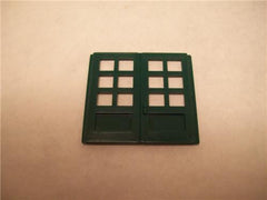 PLASTICVILLE RS-8 SUBURBAN STATION DOUBLE DOOR GREEN