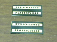 PLASTICVILLE SUBURBAN STATION SIGNS